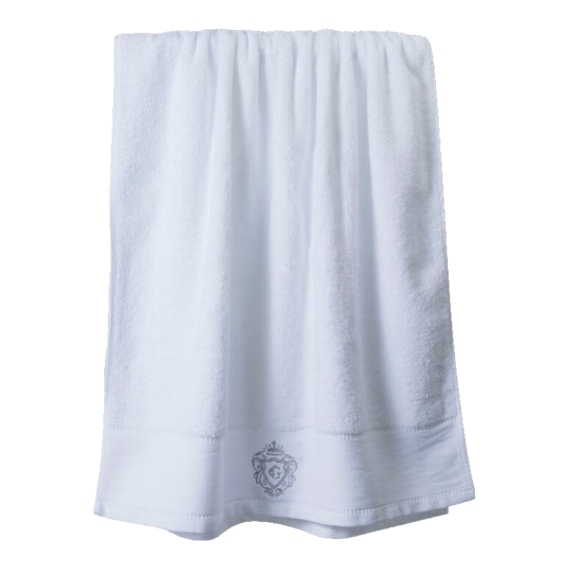 Grace Five-Star Hotel Pure Cotton High-End Antibacterial And Anti-Mite White Bath Towel for Men And Women, All-Cotton Strong Absorbency Extra Large Thick Sports Towel