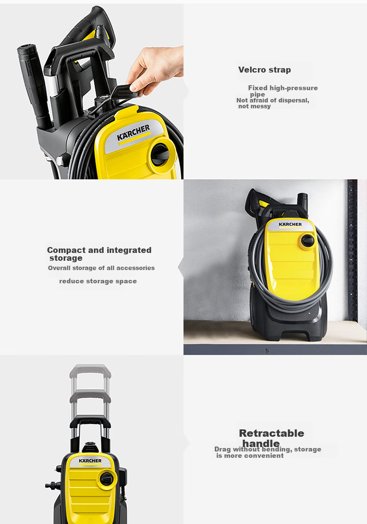 KARCHER German High-Pressure Car Washer K5PPC with Visual Spray Gun, High-Pressure Water Gun, And Garden Cleaning Machine 10