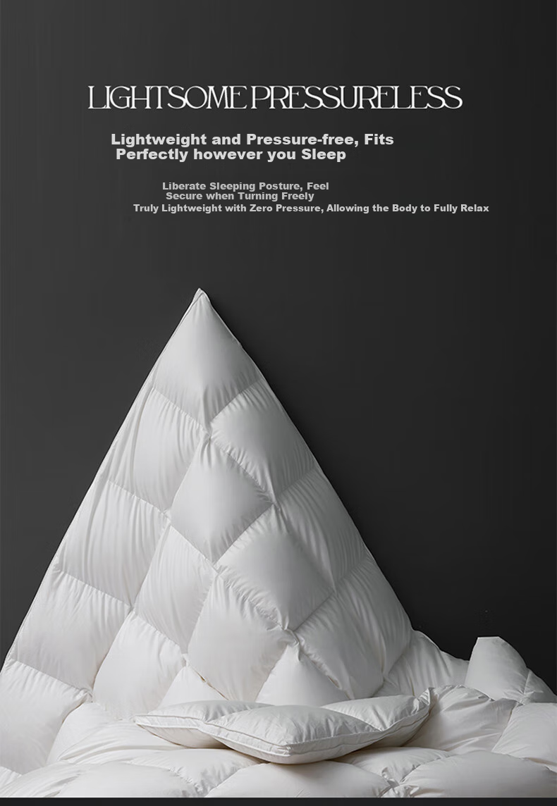 Wuyinliangpin 100% White Goose Down Comforter, Feather And down Duvet Winter Quilt Approximately 8 Jin [Filling 2800g] 200*230cm White 8