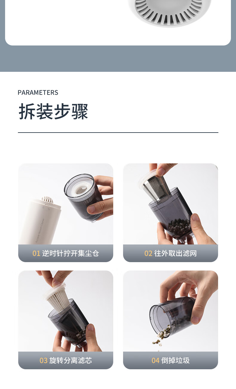 Jiang Xiaoxun Wireless Car Vacuum Cleaner Handheld High Suction Portable Multi-Function Car Dust Blower and Vacuum Cleaner for Home and Car Interior 2
