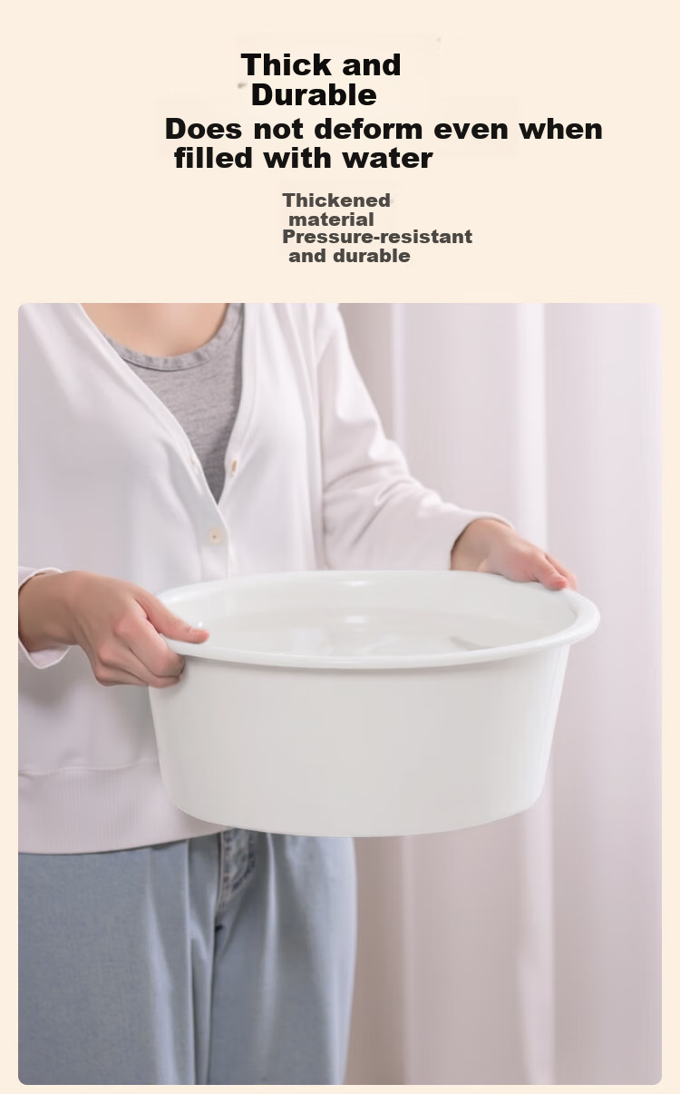 JD Original Extra Thick Toiletry Set with Foot Soak Bucket, Washbasin Bucket, Dorm Toiletry 4-Piece Set, Integrated Basin Bucket Set 6