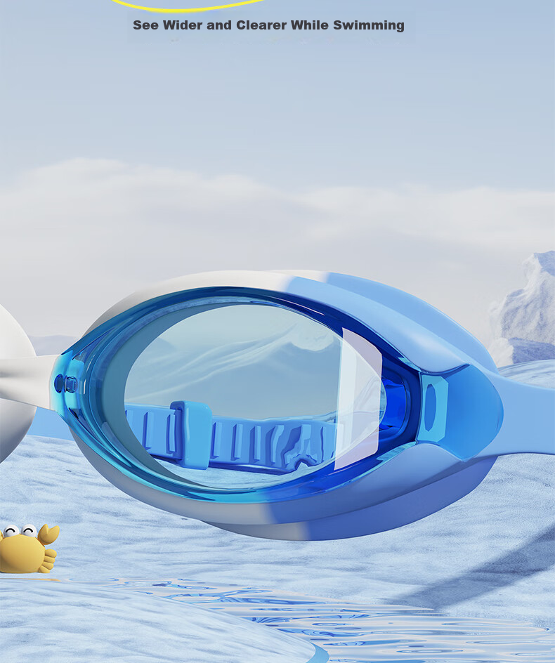 Li-Ning Children's Swimming Goggles for Boys And Girls, High Definition Anti-Fog Comfortable Waterproof Professional High-Definition Diving Goggles 296-1 4