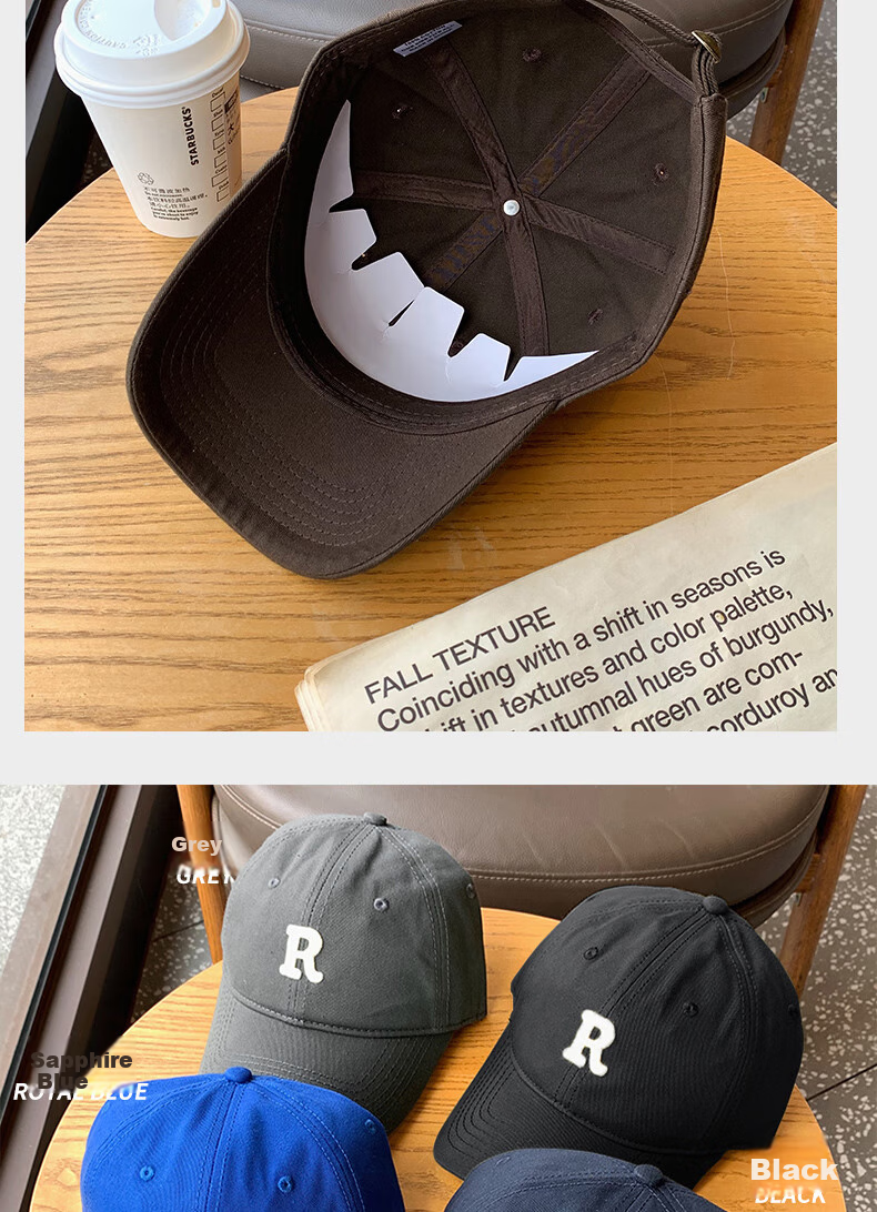 XUEXIMAN Baseball Cap for Men, Trendy Versatile Casual Large Size Korean Style Visor Cap, Sports Sun Protection Hat 11