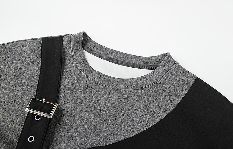Dme Modern Colorblock Sweatshirt Autumn Crewneck Casual Long Sleeve Straight Sweatshirt for Women 4