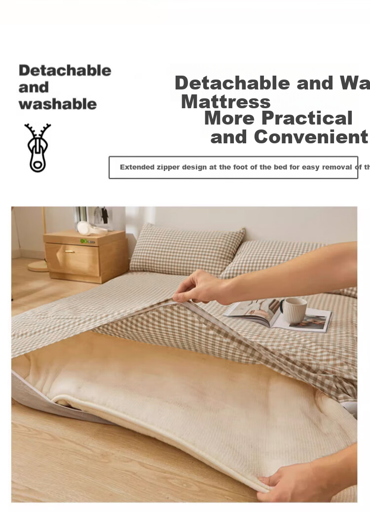 Wuyinliangpin 100% Xinjiang Cotton Mattress Pad, Removable And Washable, Pure Cotton Mattress Cover, All-Cotton Quilt, 1.8x2 Meters, 7 Ji 2