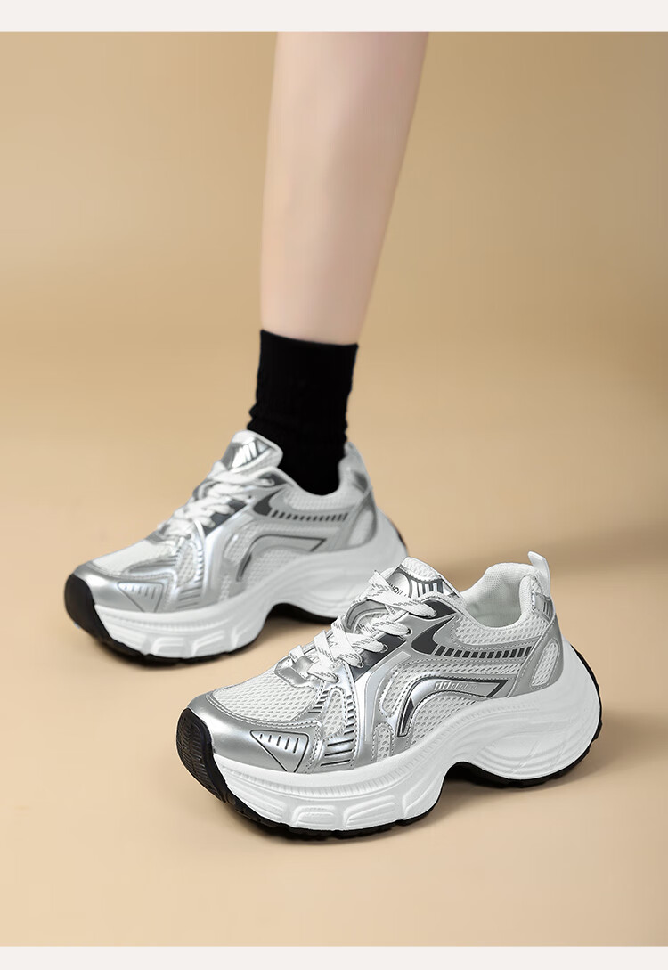 Global Women's Sports Thick-Soled Height-Increasing Dad Sneakers 2025 Autumn Winter Hot Thick-Soled Casual Shoes 10