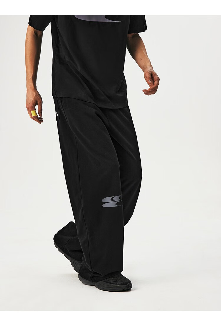 CryingCenter Logo Curved Blade Style Sweatpants Sports Casual Pants Mist Pink S 10