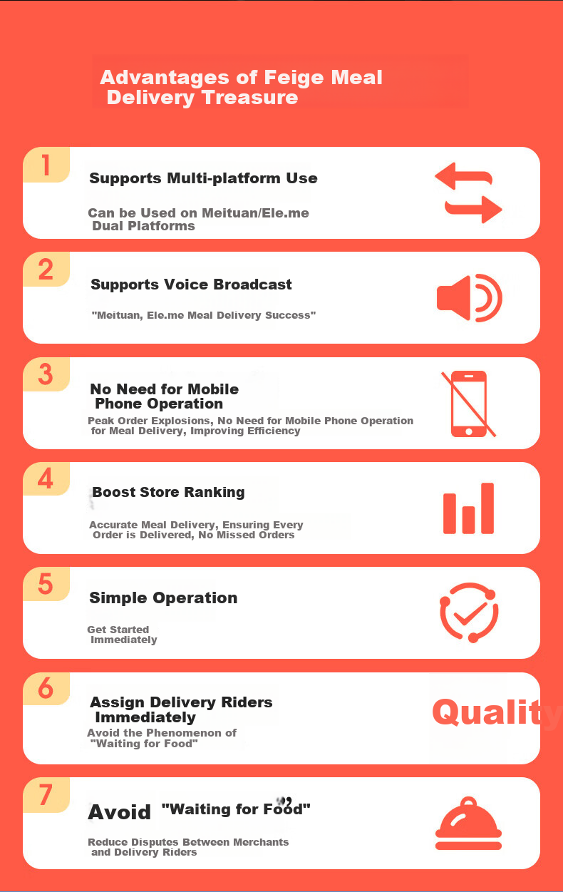 Feie JINGDONG Takeout Delivery Device, Three Platforms Meituan, Wolei 4G, Fully Automatic Order Acceptance Tool, Thermal Moth Takeout Cloud Printer, Feie Out Delivery Device 6