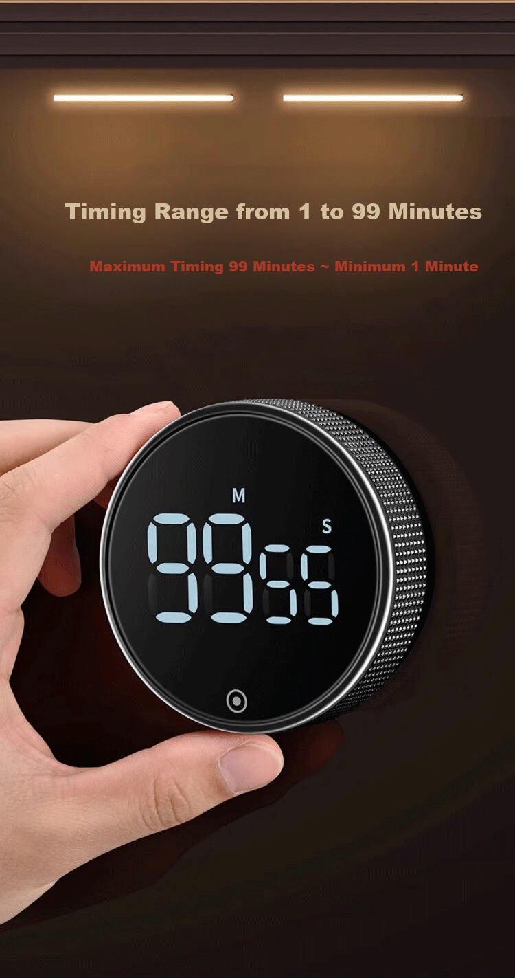 PAKCHOICE Kitchen Timer, Electronic Visual Timer, Magnetic Multi-Functional Time Management Tool for Children And Students 6