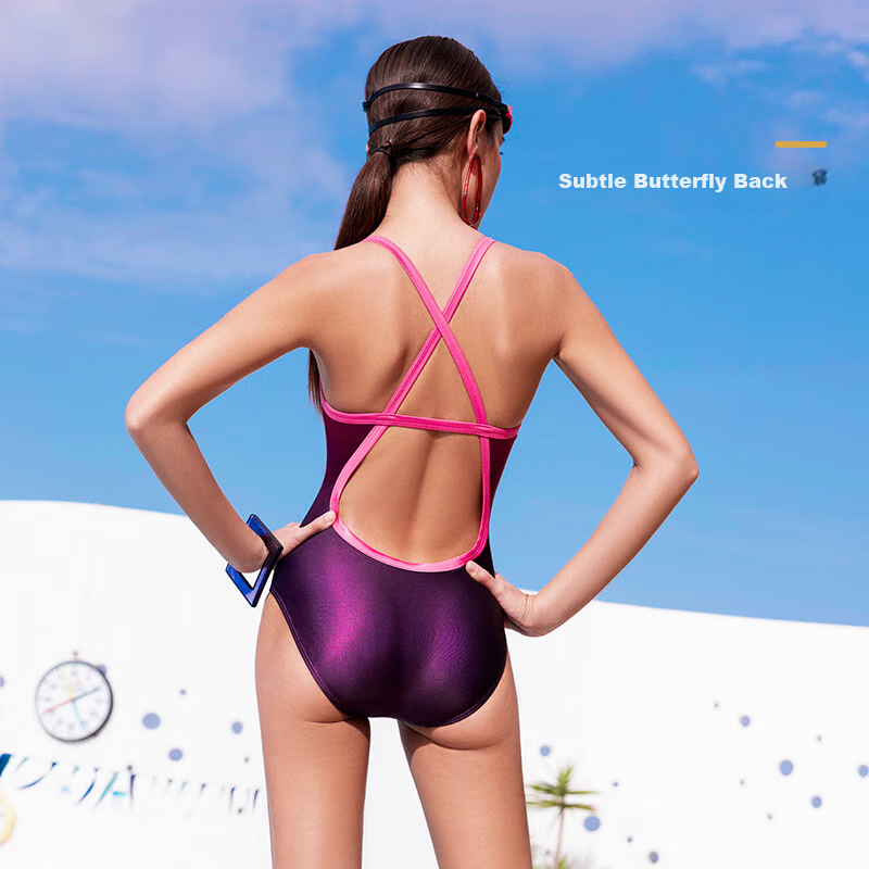 Слитный купальник BALNEAIRE Fashion Swim Series, Fire Rose, 2025, для плавания, тренировок, соревнований, размер S