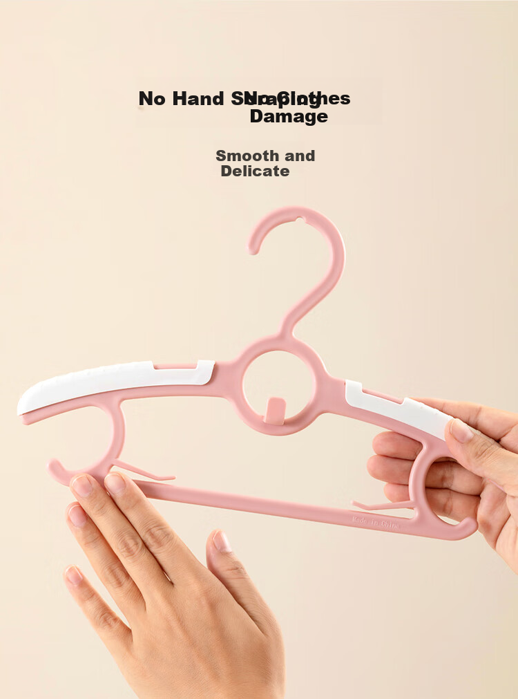 JD Original Children's Clothes Hangers, Extendable And Stackable, Baby Non-Slip Hangers for Drying Clothes, Gray, 10 Pieces 5