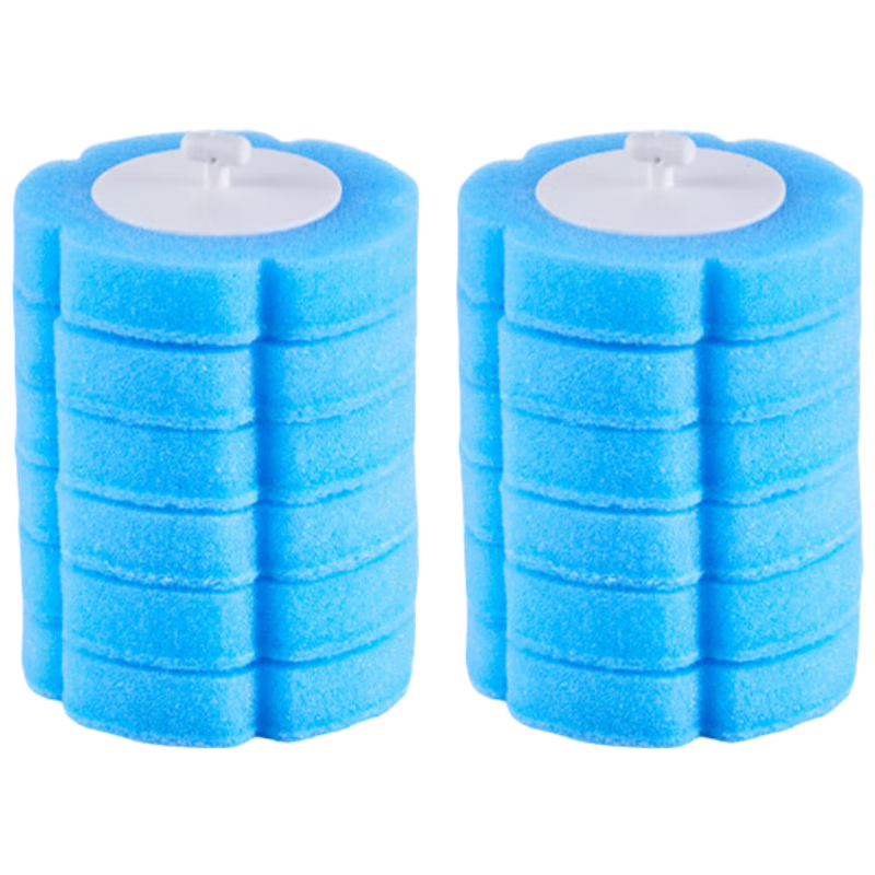 JD Original Toilet Brush Refills, 12-Pack Disposable Replacement Heads with Built-In Cleaning Solutio