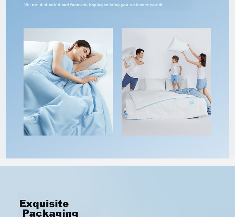Shupiaoer 100% Pure Cotton Class A Duvet Cover, Washable Anti-Mite Bedding, Mite-Proof Duvet Cover - Blue, 200×230cm 28