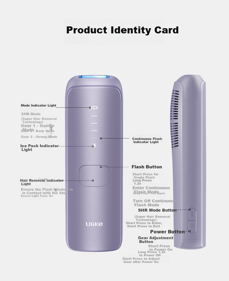 Ulike Air4 Max Sapphire Ice Point Hair Removal Device Beard Trimmer Shaver Beauty Instrument Subsidized Birthday Mother's Day Gift 39