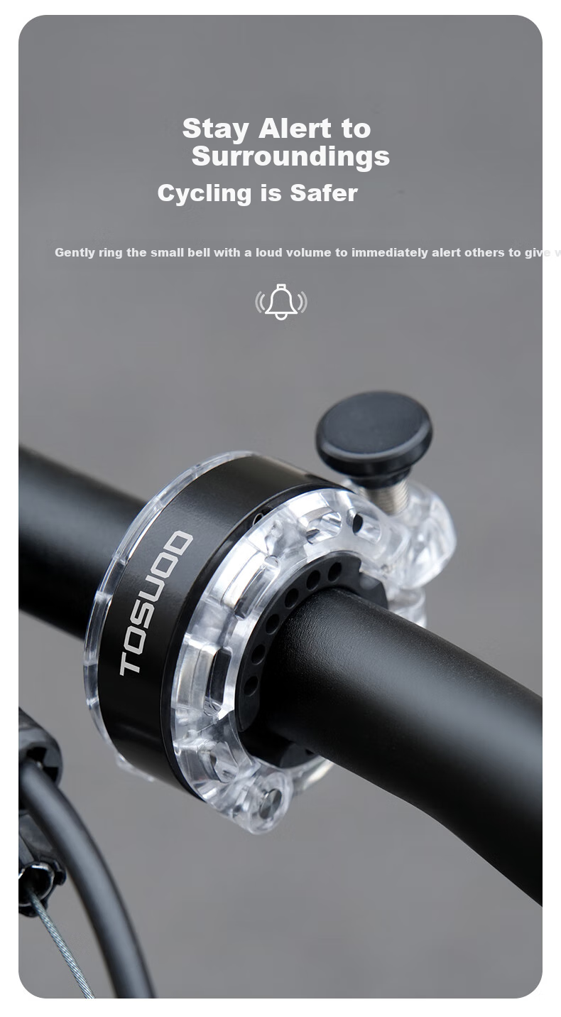 Tasiduizhang Bicycle Bell for Mountain And Road Bikes, Ultra-Loud Invisible Horn, Portable Universal Cycling Accessory, Black 3