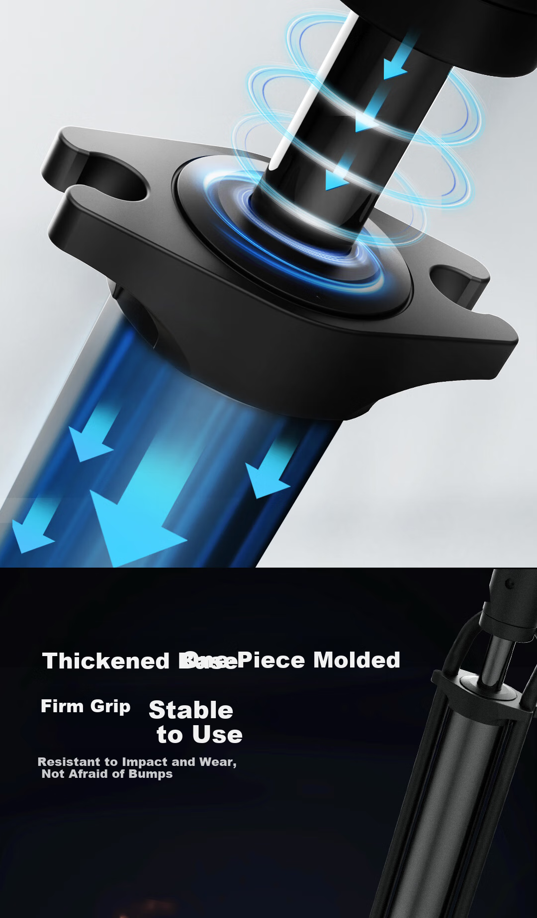 Deli Multi-Function Pump, High-Pressure Labor-Saving Inflator, Bicycle And Ball Pump, Road Bike Pump 3