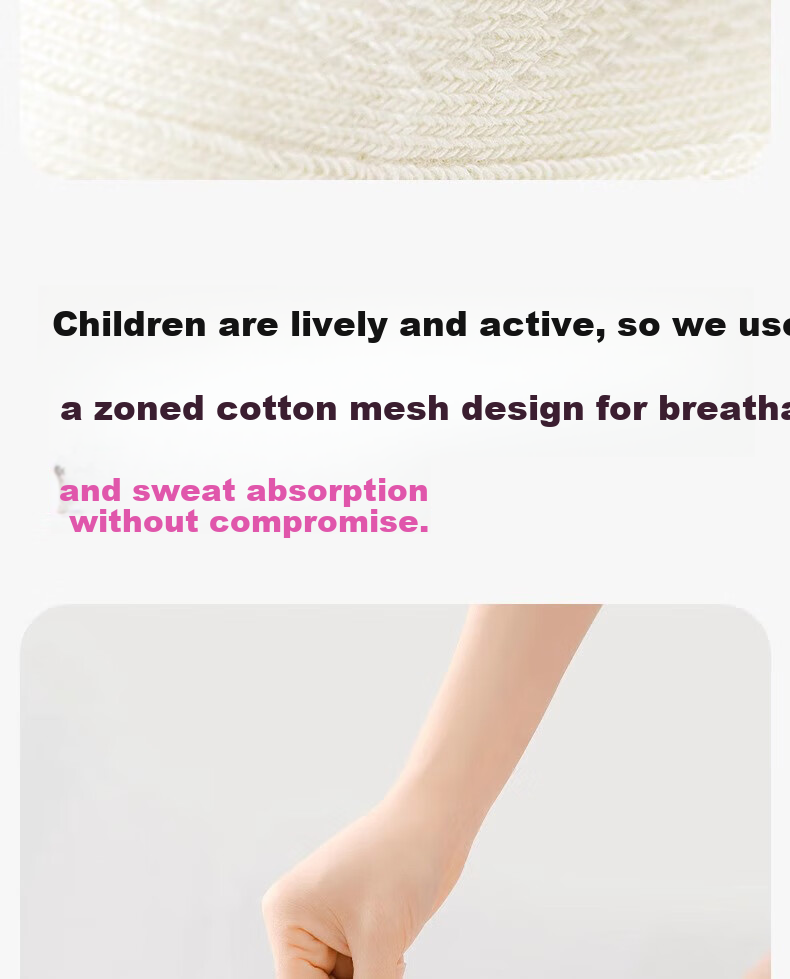 Mianmanman Children's Socks, Summer Thin Mid-Calf Socks, Xinjiang Cotton Mesh Breathable, Girls' Baby Cotton Socks, Antibacterial, 7 Pairs 3