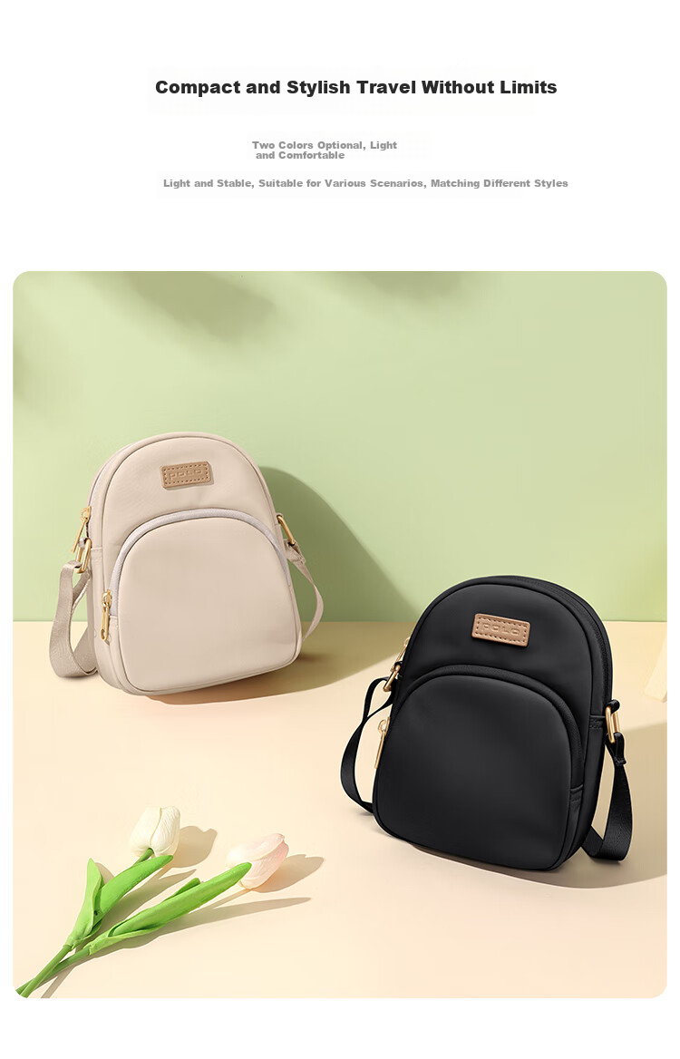 POLO Crossbody Bag, Women's Casual Handbag, Shoulder Bag, Fashionable Versatile Phone Pouch, Water-Resistant Oxford Fabric Gift for Girlfriend 2