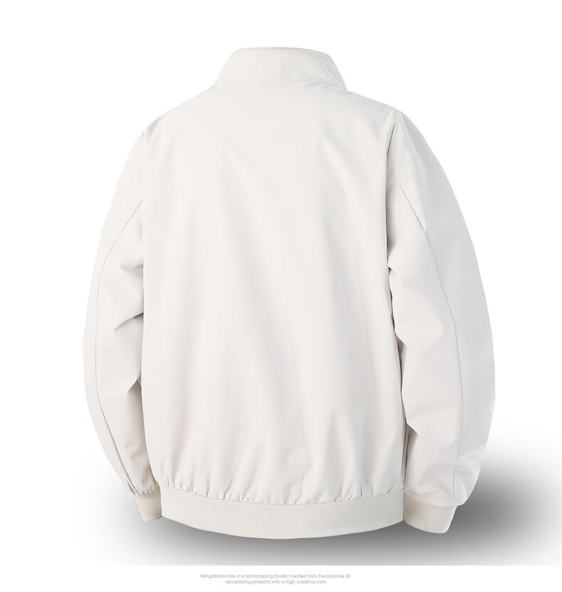 JEEP SPIRIT Men's Casual Autumn Sports Stand Collar Jacket Light Businesswear 2501 Black M 1
