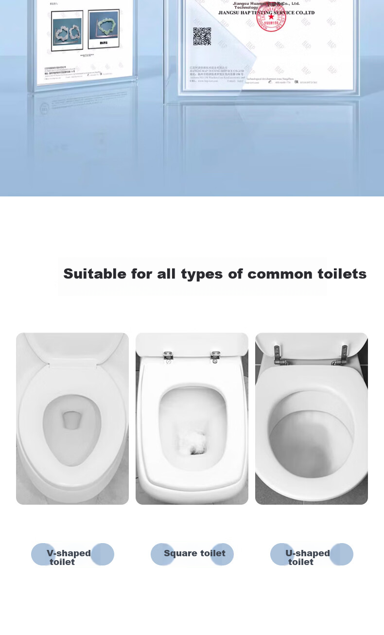 QIHAIQIU Disposable Toilet Seat Covers for Postpartum Women, 30 Pieces, Travel Hotel Use, Fully Covered, Extra Large And Thick, Waterproof 8