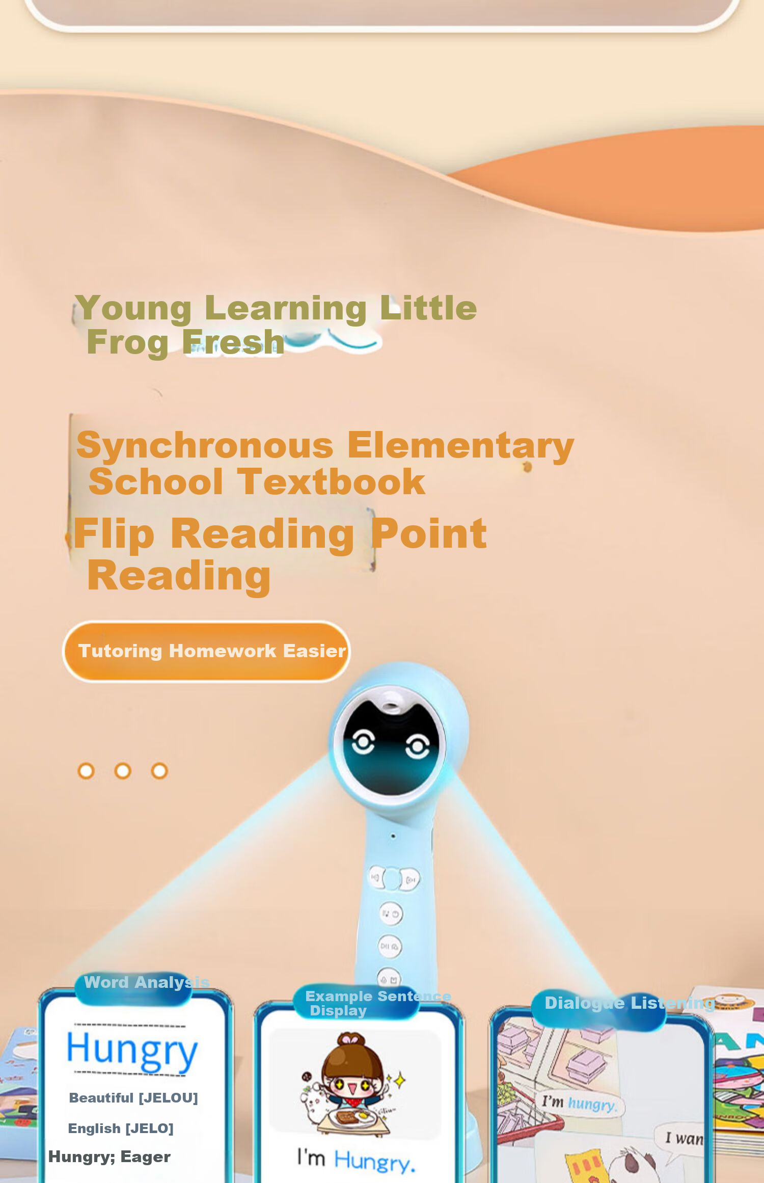 Youxuexiaokedou Reading Pen T6L, Early Education Device for Preschoolers And Elementary School Students, English Learning Tool for Ages 3-6 RAZ-William Heinema 9