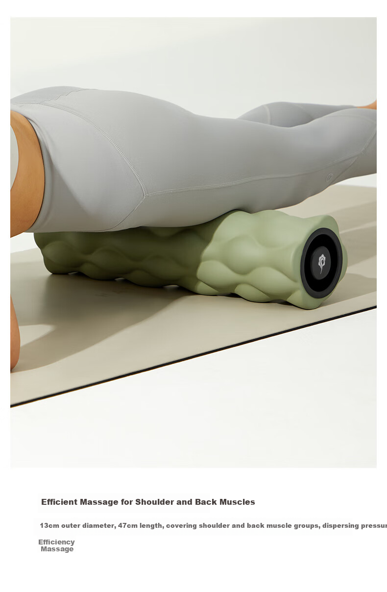 Hata Professional Foam Roller, Muscle Relaxation Roller, Yoga Column Foam Roller, Fitness Yoga Massage Stick, Massage Stick 9