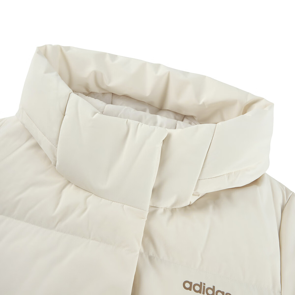 Adidas Women's Long Hooded Down Jacket Winter Fashion Trendy Sports Comfortable Warm Coat Shadow Brown L 3