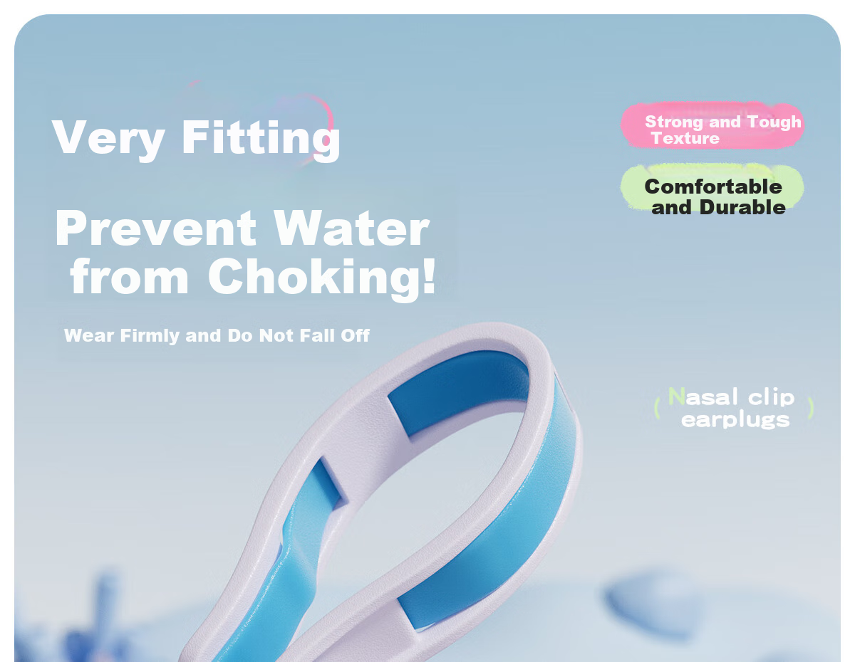 361° Children's Nose Clip And Ear Plug Set for Boys And Girls, Swimming Beginners Anti-Slip Nose Clip And Waterproof Ear Plugs Diving Equipment 9