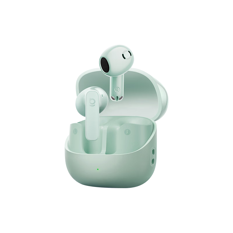 BASEUS BS1NC Semi-In-Ear Active Noise Cancelling AI Bluetooth Earphones Wireless 40H Long Battery Life Comfortable Earbuds for Apple Huawei Vivo Phones Gift