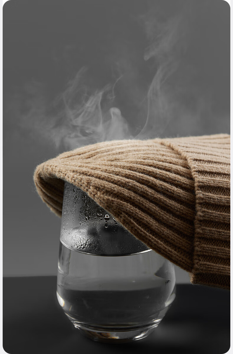 MISSION UV Pure Wool Warm Knit Beanie Cap Winter Outdoor Cold Weather Hat for Men 2