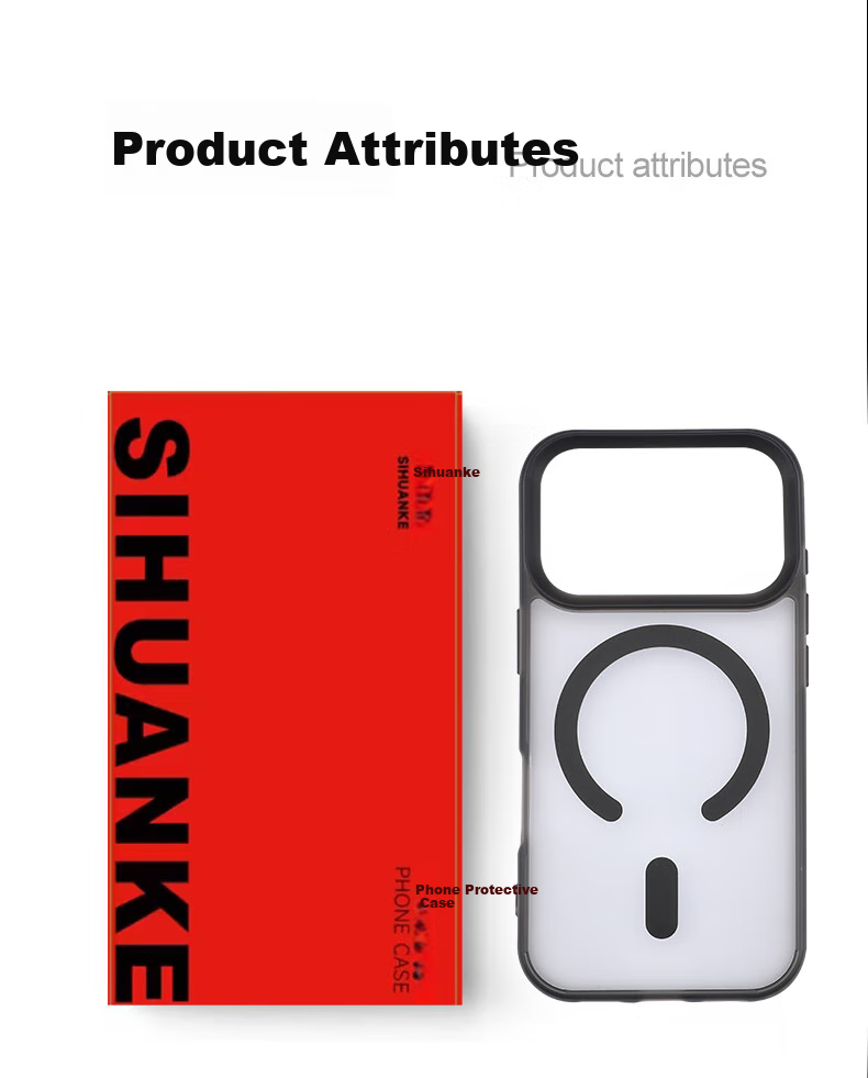 Sihuanke Magnetic Matte Skin-Like Anti-Drop Fingerprint-Resistant Case for Apple IPhone 18 Pro / IPhone 17 Pro, New Model Phone Case, White 7