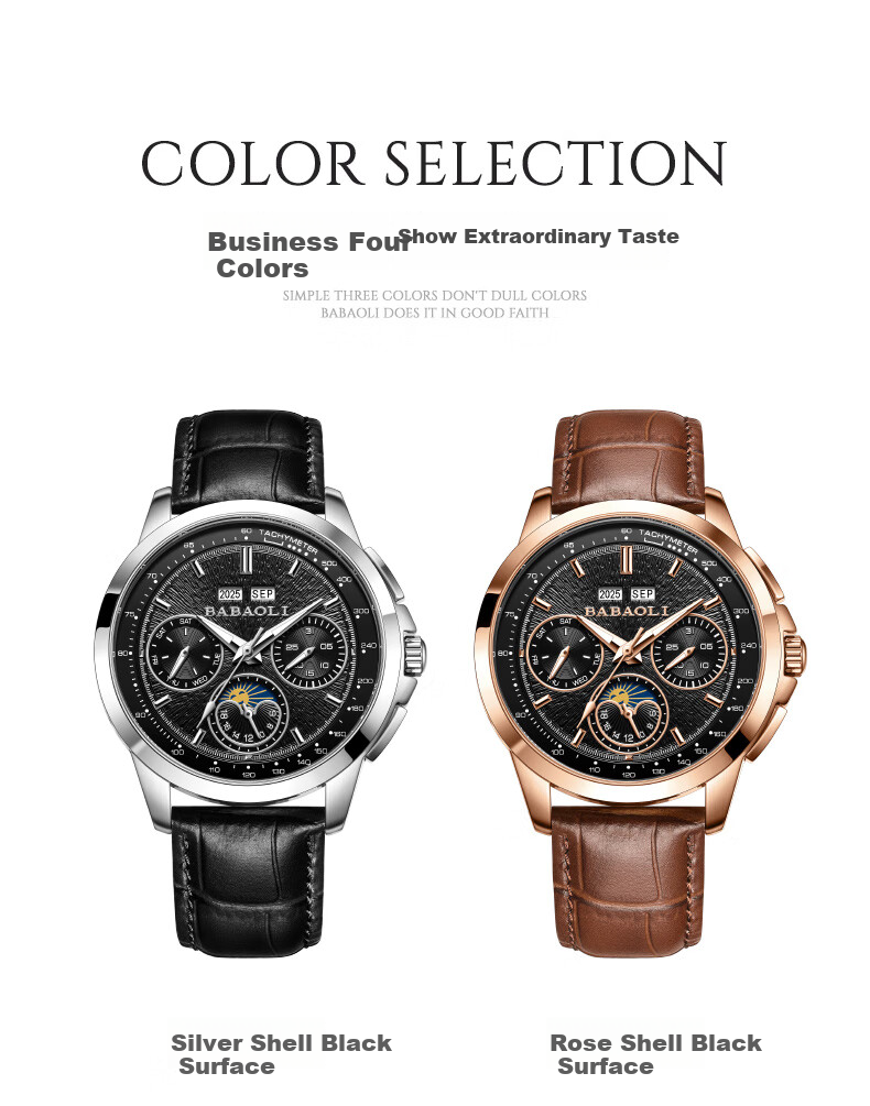 Babaoli Brand Men's Watch, 2026 New Model Fully Automatic Mechanical Watch with Luminous Dial And Date Display, Top Ten Birthday Gift for Boyfriend 13