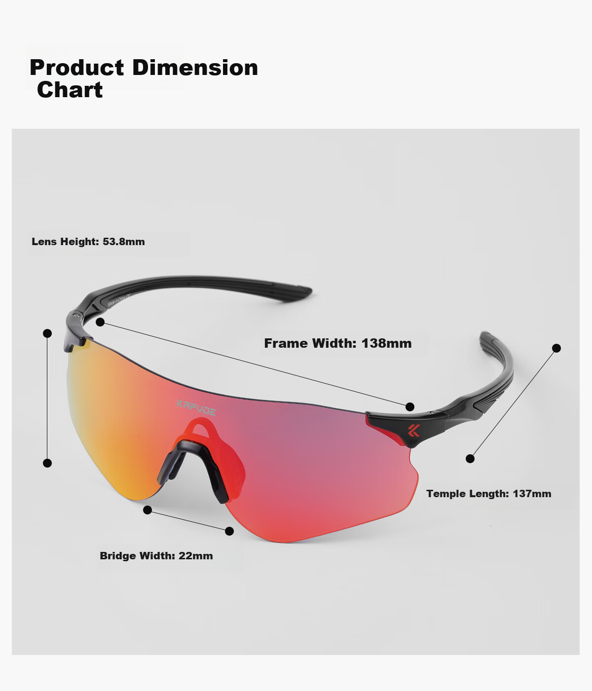 KAPVOE Endurance Star Running Glasses, Marathon Photochromic Professional Outdoor Windproof Goggles, Unisex Sunglasses 23