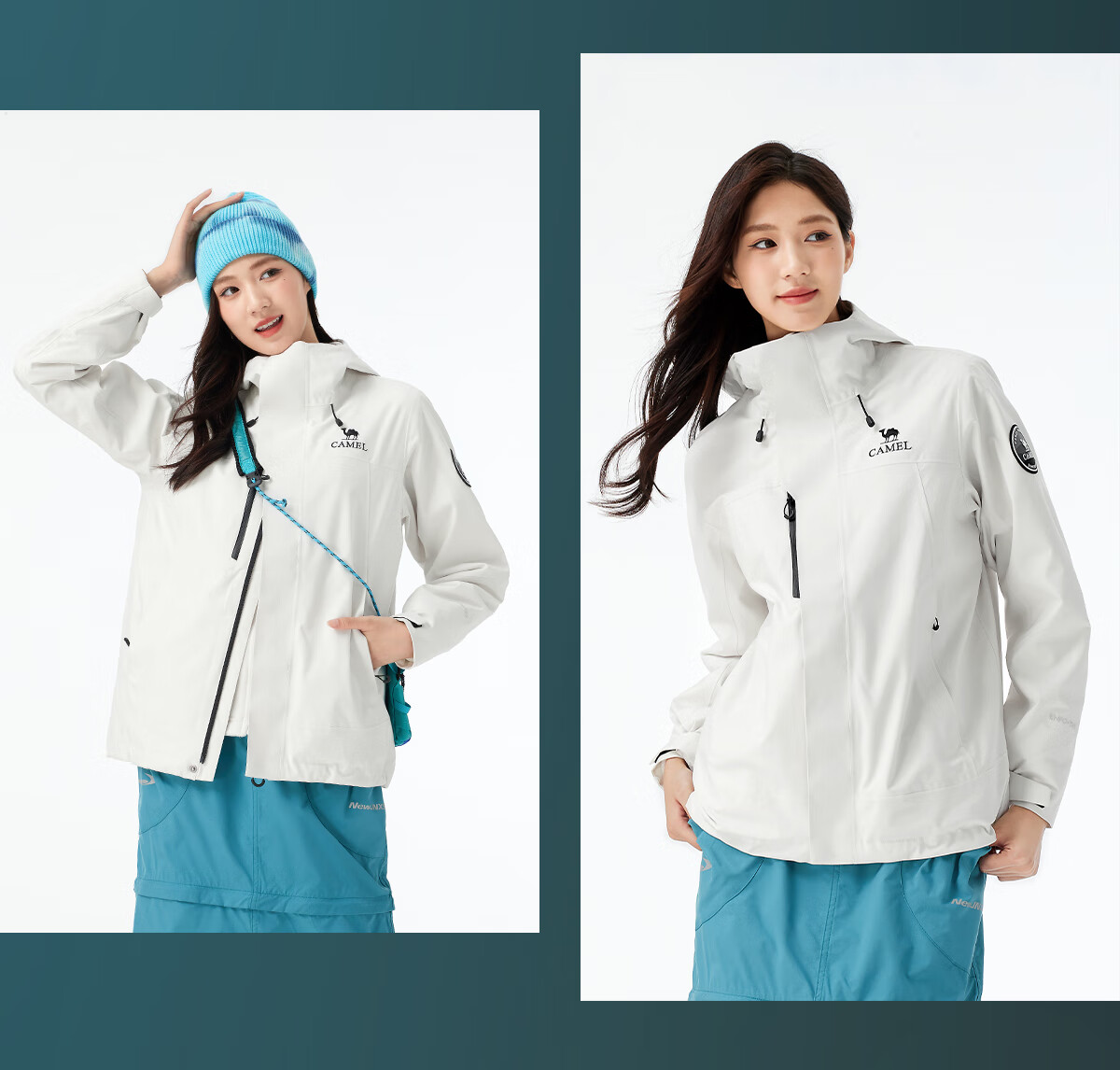 CAMEL Dilireba Style Women's Winter Warm Goose Down Liner Casual Jacket 39