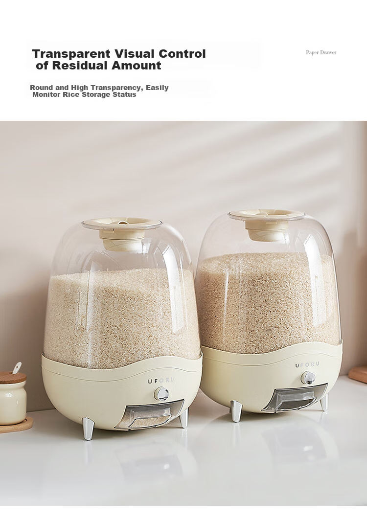 MAXCOOK Rice Container, Storage Jar, Rice Storage Bin, Household Insect-Proof And Moisture-Proof Rice Bucket, Rice Storage Box, 10 Jin Capacity, MCX2967 5