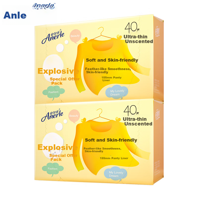 Anerle Ultra-Thin Mini Pads, 155mm, 80 Pieces [Brand Direct Supply, Safe Quality]