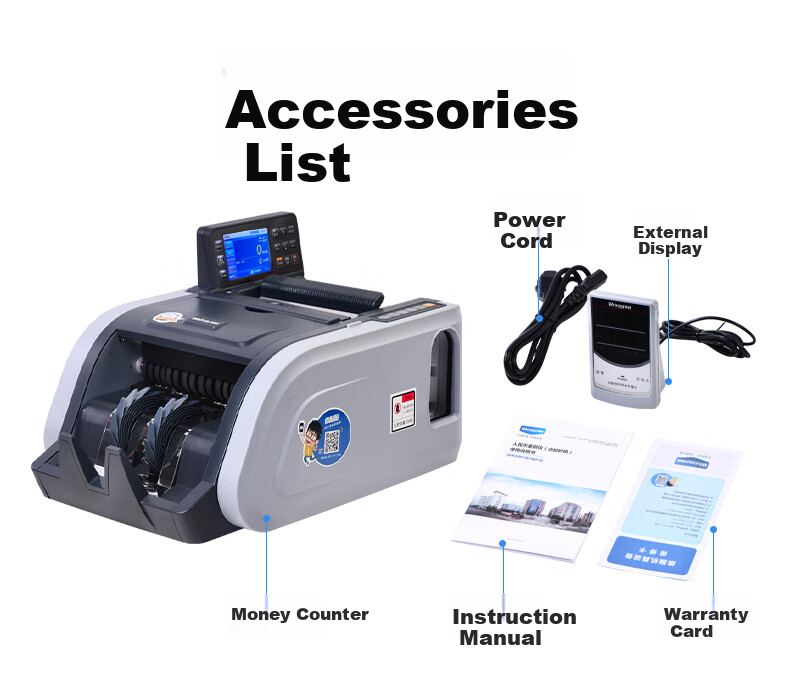 Virong I3 Silver Currency Counter Portable Banknote Detector for New RMB Small Office Commercial Financial Use 2025 New Model 14