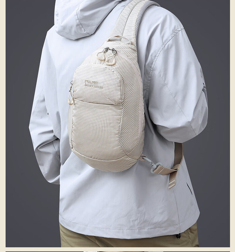 ALPINT MOUNTAIN Outdoor Trendy Crossbody Bag Chest Bag Shoulder Bag Small Backpack Large Capacity Casual Travel Cycling 21