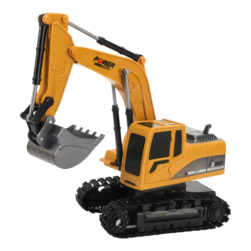 Yijan (Yijian) Remote Control Excavator Toy Car for Boys Children Wireless Alloy Excavator Model Construction Vehicle Birthday Gift