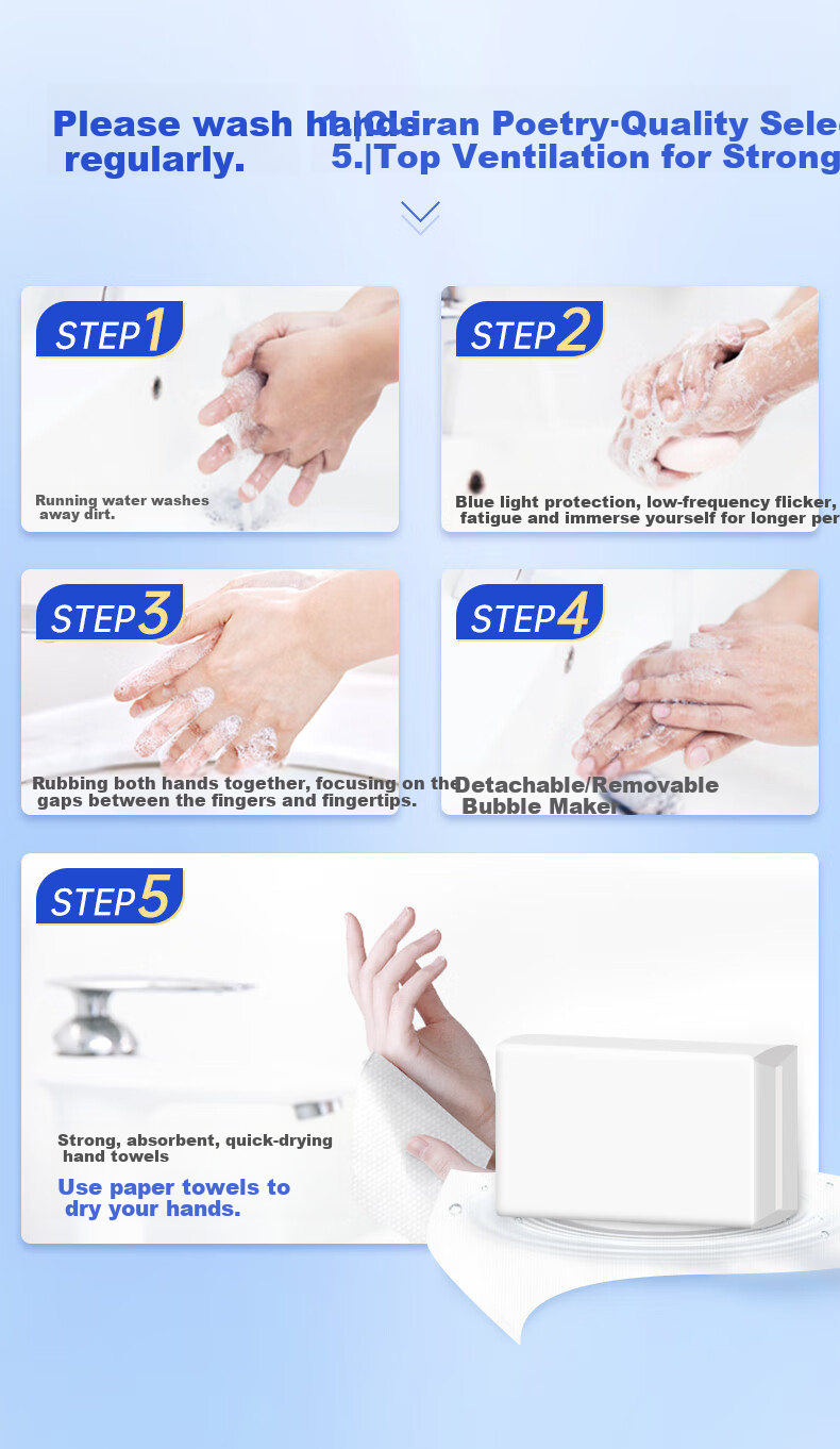 Zhiyue Hand Towels, 1-Ply, 200 Sheets * 20 Packs, Commercial Paper Towels, Kitchen Oil-Absorbing Paper, Hotel Bathroom Dry Hand Tissues, Whole Box 7