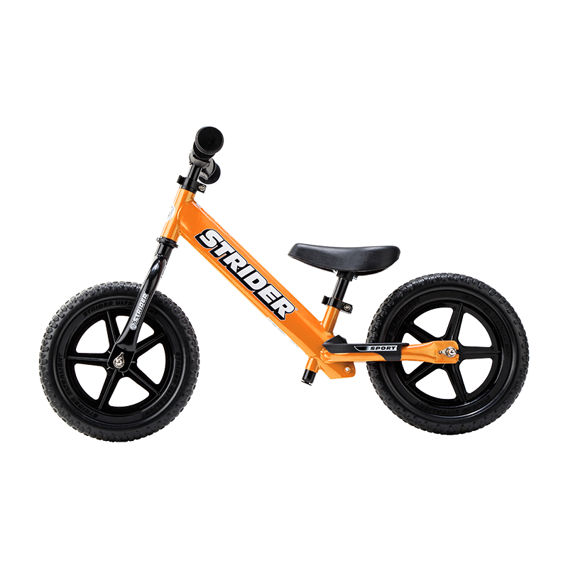 STRIDER Kids Balance Bike 12 Inch for Ages 1-5, Sport Racing Bicycle, Orange