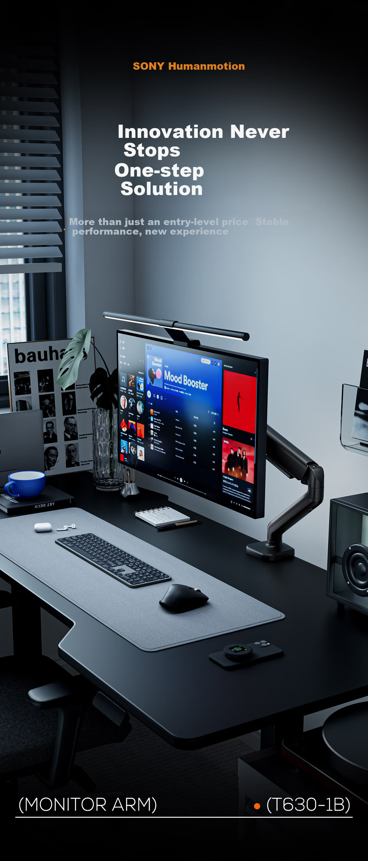 Songneng Monitor Stand, Mechanical Arm, Computer Stand Display Screen Arm, Monitor Riser, Rotatable And Height Adjustable Desk Stand for Screens, 17-32 Inches, T630 3