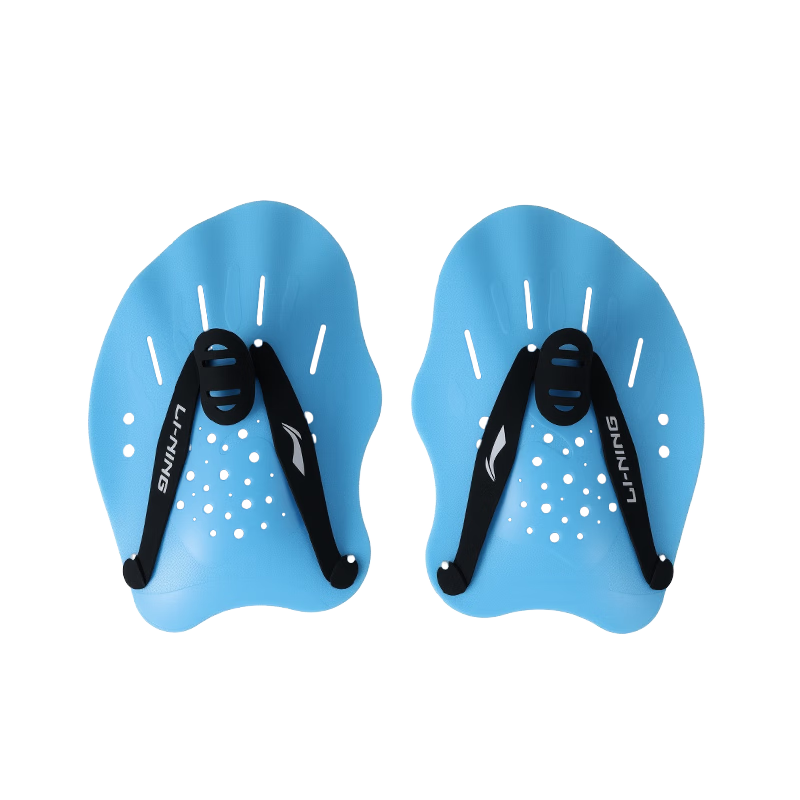 LI-NING Swimming Hand Paddles Unisex Freestyle Swim Training Aid for Children and Adults 0563 Blue