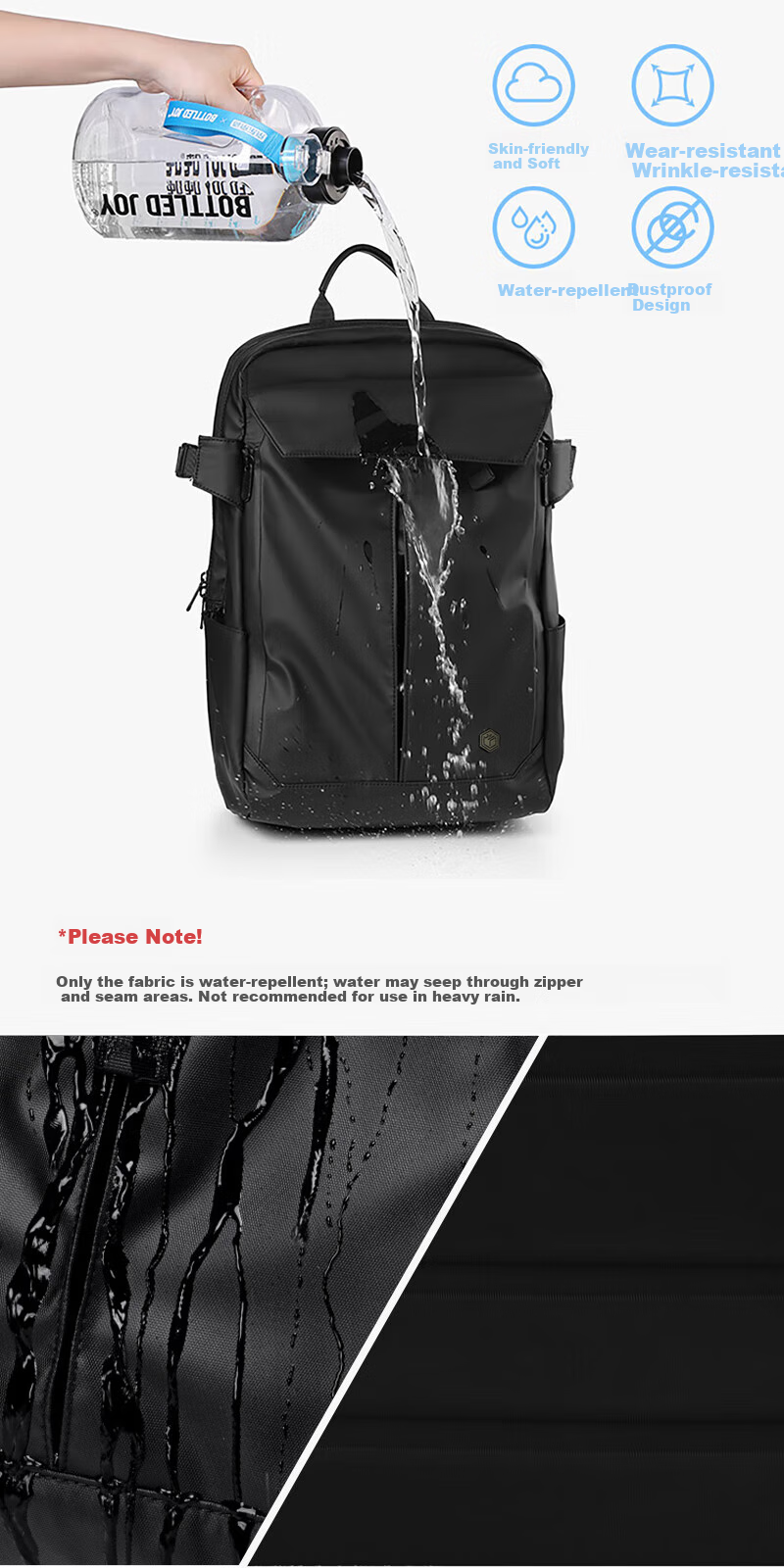 JD Original Black Knight New Model 2026 Simple Sports Backpack, Large Capacity Commuter Business Training Laptop Bag, Adult Men's Bag 4