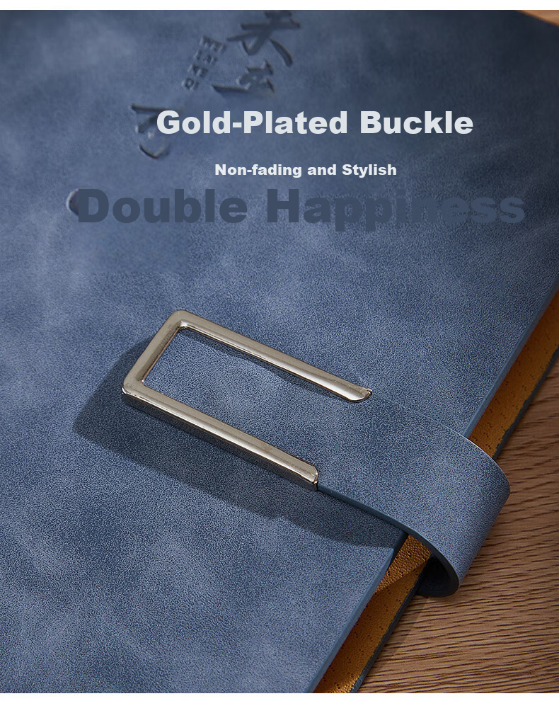 TENGXIONG Loose-Leaf Notebook, Simple And Stylish U-Shaped Clasp Journal, Detachable Thickened Record Book, Business Gift Box Set, Practical Gift with Customizable Logo 3