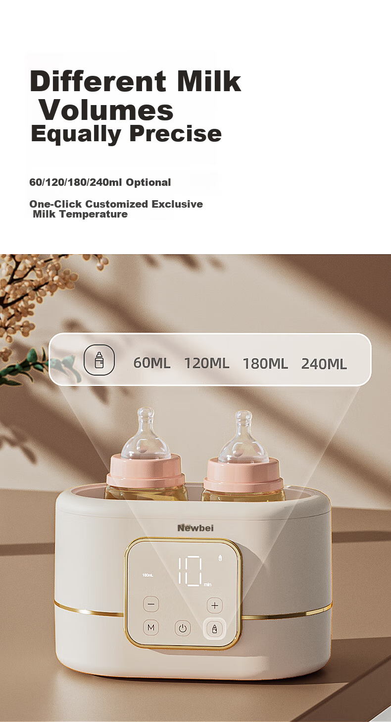 Xenbea Milk Warmer And Sterilizer, Two-In Defrosting And Heating, Breast Milk Storage And Heating, Baby Bottle Warmer, Constant Temperature Milk Warmer, 8270 4