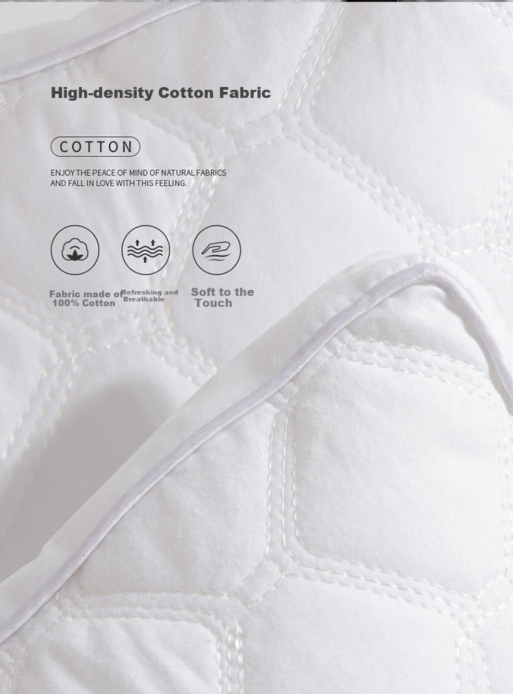 Dohia Home Textile Pillow, Class A Pure Cotton Hotel-Style Pillow Core, Adult Cervical Pillow, Height Approximately 8cm 8