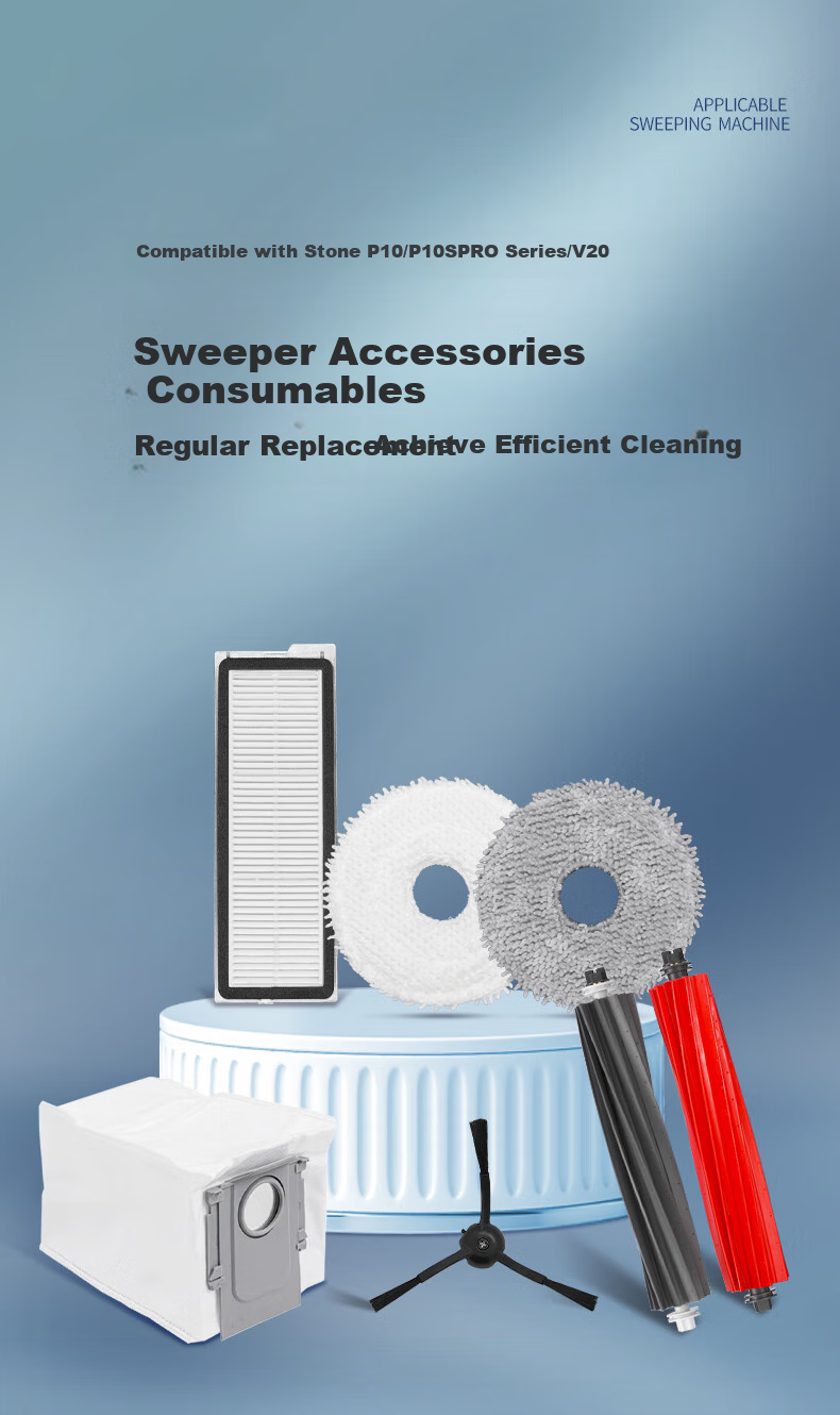Dingzikonqi Compatible Stone Robot Vacuum And Mop Accessories Double Vibration Mop Pads 4-Pack Suitable for G20S Series All-In S8 Max Ultra 1
