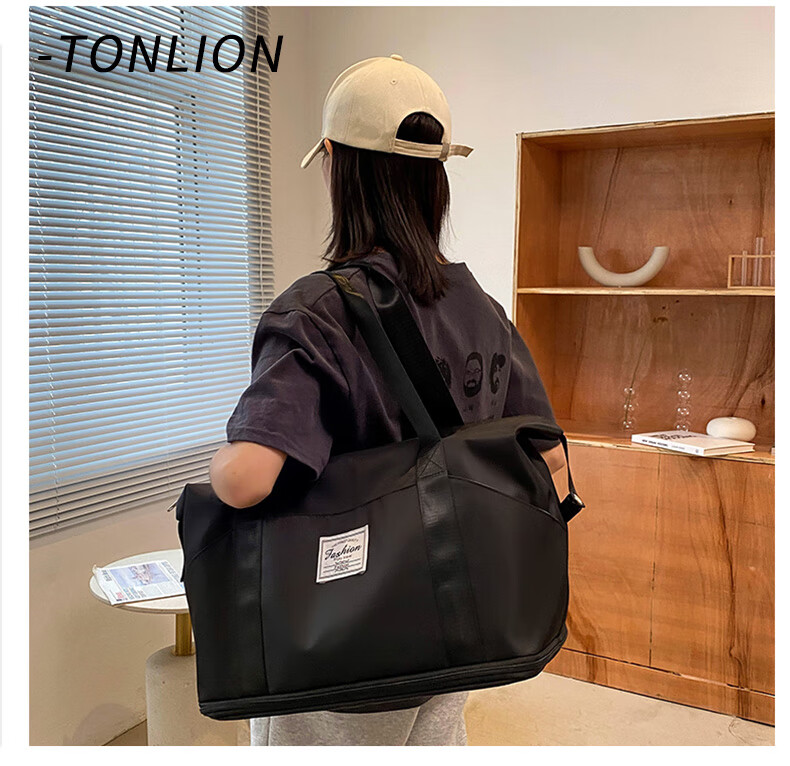 Tangshi Large Capacity Travel Luggage Bag for Women with Wheels Lightweight Foldable Durable Handheld Travel Bag 10