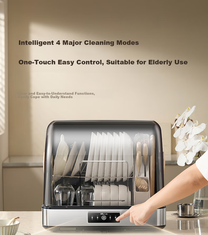 Bear Multi-Functional Disinfection Cabinet, Countertop Home Kitchen Dish And Chopstick Rack, Baby Bottle And Teaware Sterilizer, Large Capacity UV Drying Sanitation Cabinet ZTD55-C30B3 17